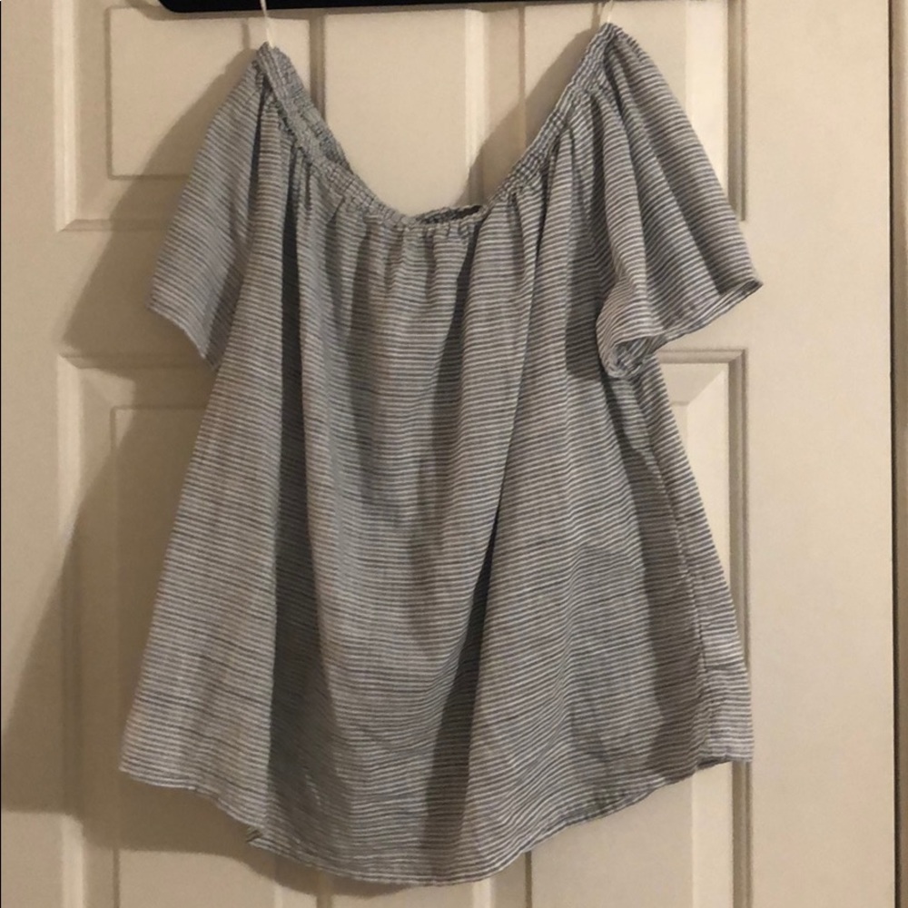 Gap off the shoulder striped top